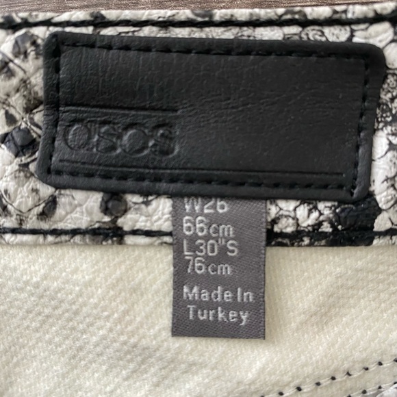 ASOS Snake skin pants size 26 - Picture 4 of 4